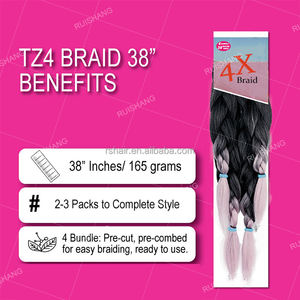 4X ต่อผมสังเคราะห์กล่องจัมโบ้ยืดได้165ก. - Product Image 5