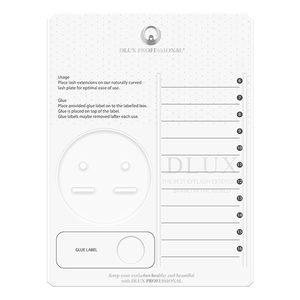 DLUX PROFESSIONAL - Paleta de Acrílico Coreana para Extensiones de Pestañas, Soporte para Pegamento, Exhibidor de Pestañas Postizas Personalizado, para Salón Profesional - Product Image 2