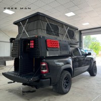 Tente de toit souple en aluminium robuste et résistante à la corrosion, étanche avec système de verrouillage de sécurité pour pick-up et overlanding