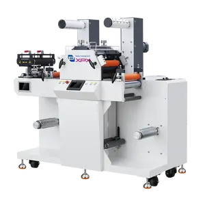 Mesin pemotong 210-mesin pemotong hitam servo mesin penyelesaian label digerakkan semi atau potongan putaran penuh presisi tinggi