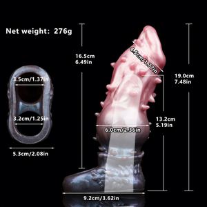 YOCY - Extensor de Pene de Silicona con Púas, Funda para Pene, Estimulación, Mejora, Alargamiento, Potenciador de Pene para Hombres - Product Image 3