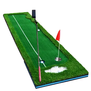 Golf Putting Green Practicing Training Mat Simulator Golf Equipment Thickening Portable Synthetic Turf Mat Outdoor and Indoor