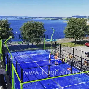 Profession ell hohe Qualität benutzer definierte Farbe Paddel langlebig im Freien Indoor Panorama Paddel Tennis Hof Lieferant