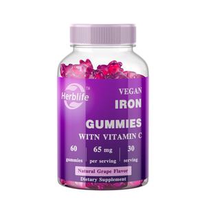 Venta Caliente OEM - Personalizable - Suplemento de Gomitas de Hierro para Mujeres y Hombres - Vitaminas de Hierro en Gomitas con Sabor Delicioso y Vitamina C - Product Image 1