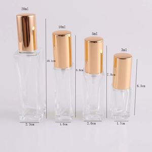 <span class=keywords><strong>3ml</strong></span> 5ml 6ml 10ml 15ml 20ml Mini flacons en verre transparent rechargeable flacon de parfum atomiseur vaporisateur vente en gros - Product Image 3