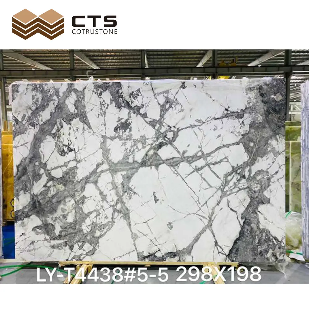Prezzo competitivo Ice River marmo piastrelle In pietra naturale grande lastra pavimentazione Cafe marmo disponibile In vendita