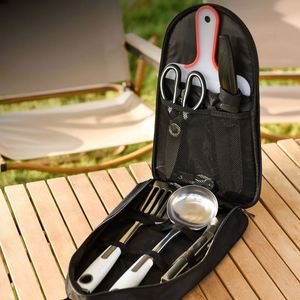 2023 ensemble d'ustensiles de <span class=keywords><strong>cuisine</strong></span> de Camping en acier inoxydable Portable pour barbecue en plein air randonnée et Camping achats en ligne nouvelles idées de produits - Product Image 2