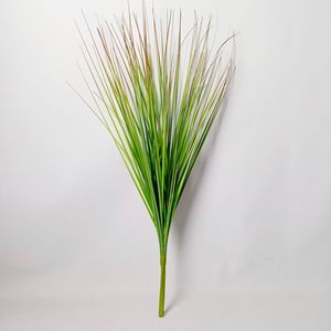 K7 semak rumput gandum plastik Semak hijau palsu tanaman luar ruangan palsu untuk rumah kantor rumput bawang buatan hijau - Product Image 6