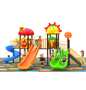 Set di Giochi con Scivolo e Altalena in Plastica per Parco Cittadino, Attrezzature da Gioco per Bambini all'Aperto per Scuole - Product Image 2