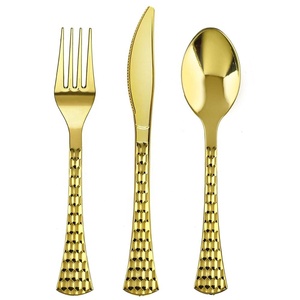 Ensemble <span class=keywords><strong>de</strong></span> vaisselle jetable élégant en <span class=keywords><strong>plastique</strong></span> avec <span class=keywords><strong>couverts</strong></span> argentés <span class=keywords><strong>pour</strong></span> mariages et fêtes, en PS robuste, qualité alimentaire - Product Image 4