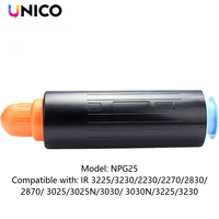 Cartouche de toner compatible UNICO Premium NPG25 pour Canon IR 3225 3230 2230 2270 2830 2870 3025 3025N 3030 3030N Remplacement
