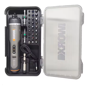 Worx set obeng listrik tanpa kabel, 4V WX242 set obeng listrik cerdas SDS Chuck USB dapat diisi ulang 30 Bit - Product Image 6