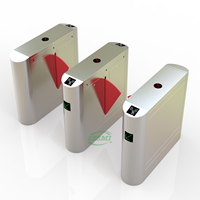 Barrière à battants automatiques avec système de contrôle d'accès RFID et reconnaissance faciale
