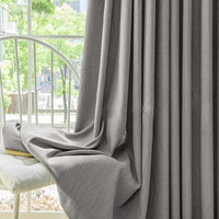 Rideau occultant texturé à œillets de luxe, isolant thermique et acoustique, pour salon, chambre, cuisine, bureau, hôtel