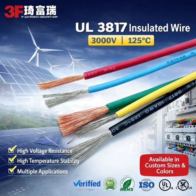 UL3817 XLPE Wire Smart Home Device Wiring Premium Insulation 3000V 125C