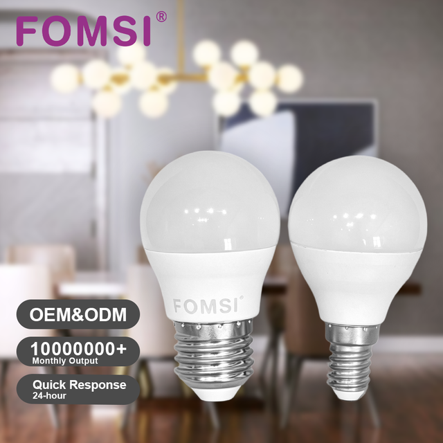 FOMSI High Quality G45 LED Bulb 5W 7W Globe Bulb AC 220V Full Spectrum Factory Wholesale Bulbs