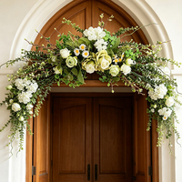 Guirlande de fleurs artificielles mélangées pour décoration d'arche de mariage et de remise de diplôme, arrangement floral, toile de fond, centre de table, décor en plastique