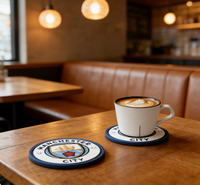 Vente Flash : Sous-verre de football personnalisé, support de tasse en silicone durable pour cadeaux de supporters de football et articles promotionnels d'équipes de football, conception personnalisée acceptée