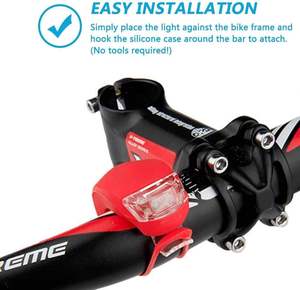 Lot de 2 feux de vélo en silicone, avant et arrière, personnalisables, prix promotionnel usine, vente en gros - Product Image 4