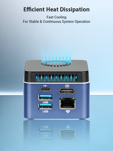 Nouvel ordinateur de bureau portable mini <span class=keywords><strong>PC</strong></span> de jeu Intel J4105 Quad-core de petite taille avec <span class=keywords><strong>2</strong></span> ports USB, 1 port LAN, 1 port HD, 1 lecteur de carte TF, et port USB-C 12V - Product Image 6