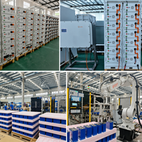 Système solaire hybride industriel tout-en-un avec garantie de 10 ans, banque d'alimentation commerciale, système de stockage d'énergie solaire 80 kW, 100 kW, 125 kW