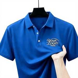 Men's Black Shirt Short Sleeve Solid Pattern Casual Jersey Knitted Polyester/Cotton Breathable Front Design Regular 180g - Product Image 1