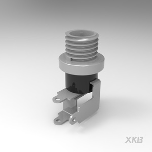 Connecteur XKB DC-025LM-5A-2.0 Prise d'alimentation CC 2,0 mm à monter sur panneau 5A 12V ROHS pour équipement d'alimentation de circuits imprimés - Product Image 1