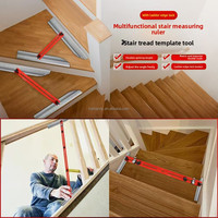 Règle d'escalier multifonctionnelle en alliage d'aluminium d'approvisionnement direct d'usine jauge d'escalier multifonctionnelle mesure règle pliante