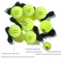 Ballons de tennis d'entraînement ultra-élastiques pour la course et l'exercice, avec cordes en caoutchouc, pour rebond individuel, DXHTQ-001 – Fournisseur en gros ODM/OEM
