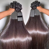 Lots de Cheveux Humains Vietnamiens Bruts Grade 15A, Lisses Comme des Baguettes, Double Trame, Cuticules Alignées, 100% Vierge Remy