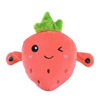 Boneka Musik Buah Interaktif Stroberi Pisang Wortel dengan Suara Ketukan, Hadiah Pesta Seru, Grosir, Custom OEM