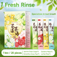Bain de bouche probiotique pour la mauvaise haleine, fraîcheur longue durée, sachets individuels jetables, soin buccal portable pour hommes et femmes