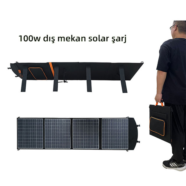 Factory 100w 150w 200w 400w Folding Solar Charging Photovoltaic Panel Portable Solar Panel Turkey Outdoor Foldable Solar Panel