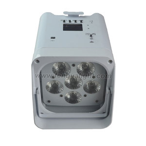 DMX không dây pin Powered DMX512 LED mệnh có thể 6x18W 6in1 RGBW + UV Wifi điều khiển từ xa LED uplights - Product Image 4