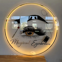 Enseignes rétroéclairées avec logo 3d personnalisé Enseigne en acrylique avec logo pour salon de beauté Enseigne d'affaires au néon pour magasin de spa