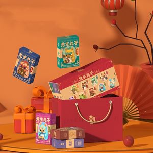 W2513-2521 <span class=keywords><strong>Ya</strong></span> <span class=keywords><strong>Zi</strong></span> Qiu Niu Nine Sons Dragon Décoration Blocs de construction en plastique avec particules de diamant Modèle de jouet pour enfants filles garçons - Product Image 3