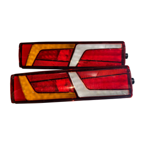 ไฟท้ายรถบรรทุก Shacman Delong M3000S X5000 X6000 แบบ LED สีแดงเต็มรูปแบบ 24V พร้อมไฟเบรกและไฟถอย - Product Image 1