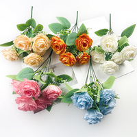 Hochwertige 5D Realistische Seidenrosen Künstliche Blumenwand Hintergrunddekoration für Hochzeiten und Partys