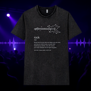 T-shirt Rock Definition unisexe en coton pour adulte, avec image graphique, cadeau pour les amateurs de musique - Product Image 3