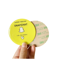 Suivez-nous sur Snapchat NFC Tap Programmable Google Reviews Autocollant pour carte NFC