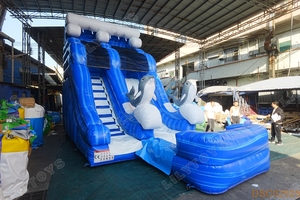 <span class=keywords><strong>Toboggan</strong></span> aquatique <span class=keywords><strong>gonflable</strong></span> pour <span class=keywords><strong>piscine</strong></span> avec séparation sèche et humide - Product Image 4