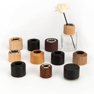 Bằng Gỗ 28 Nước Hoa Hương Liệu Nắp Chai Hình Đặc Biệt Chai Nước Hoa Với Gỗ Cap Thủy Tinh Nước Hoa Chai Màu Đen Óc Chó Cap - Product Image 4