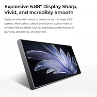 OUKITEL C62 PRO Smartphone avec Double Écran 6.88 Pouces 90Hz 5150mAh 8Go+256Go NFC Version Globale Téléphone Portable