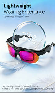 Gafas Deportivas Inteligentes con IA S100, Reconocimiento Inteligente de Objetos, Traducción en Tiempo Real, 32 GB de Almacenamiento, Dispositivo de <span class=keywords><strong>Audio</strong></span> Inalámbrico - Product Image 3