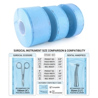 Pochettes de stérilisation jetables thermoscellables en rouleau plat avec film médical en papier de dialyse CPP/PET pour hôpitaux et cliniques dentaires