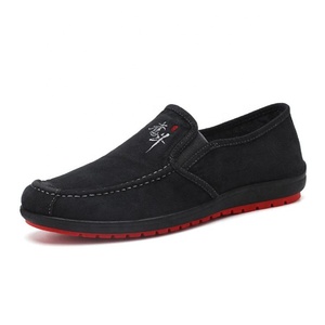 Thời Trang Mới PVC Tiêm Slip On Sneakers Giày Thường Bền Giày Nam Vải - Product Image 3