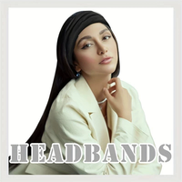 Bandeaux larges pour femmes Awumbuk, style turban, épaisseur 7,08 pouces, antidérapants, imperméables, anti-humidité, pour le sport et le yoga