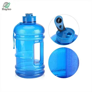 גדול קיבולת BPA משלוח רחב פה גדול 1L 2L 3L 5L ברור פלסטיק בקבוק חצי גלון מים כד PETG כושר מים בקבוק עבור חדר כושר