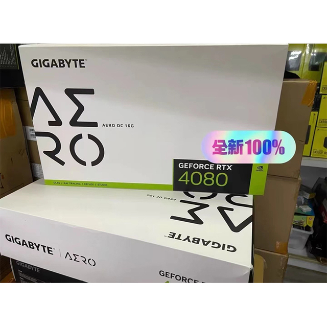 Used GIGABYTE GeForce RTX 4080 16GB AERO Graphics Card with 2505 MHz Core Clock 256 Bbit Memory Bus (GV-N4080AERO-16GD)