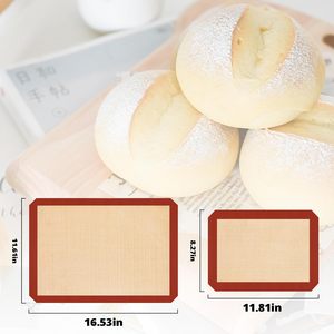 Tapis de cuisson en silicone en gros, qualité alimentaire, pour plaque à biscuits, antiadhésif, facile à nettoyer, réutilisable, pour four - Product Image 3